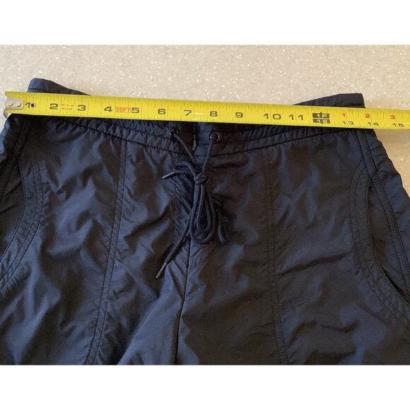Tail Tech Pants Size Small Black Nylon Blend Athletic Rouched Legs Gym Tie Waist - Picture 9 of 14